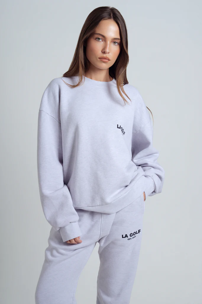 LA Golf Crewneck Sweater / Cloud Gray