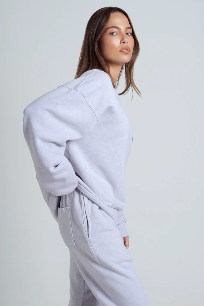 LA Golf Crewneck Sweater / Cloud Gray - Image 2