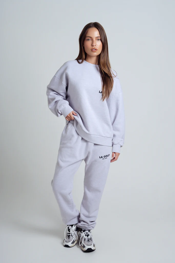 LA Golf Crewneck Sweater / Cloud Gray - Image 3