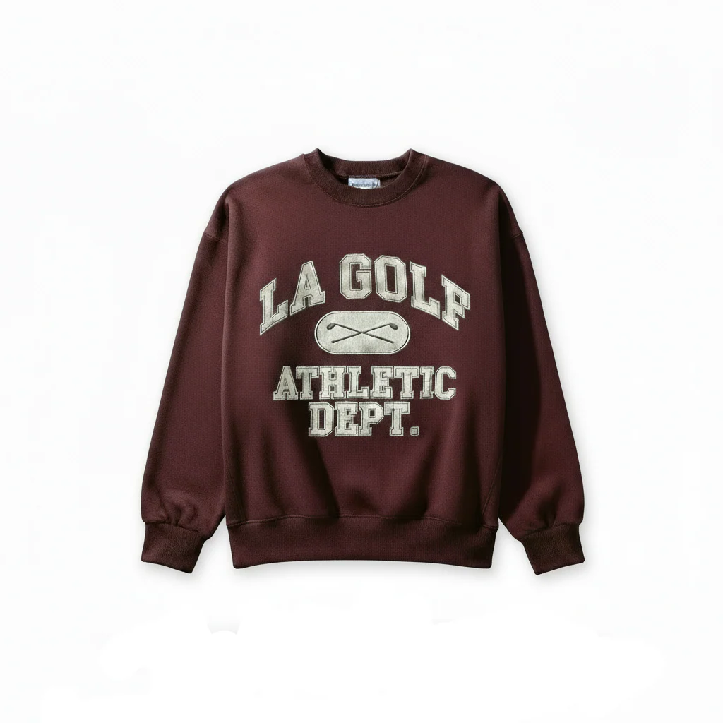 LA GOLF x Firstport Crewneck / Maroon