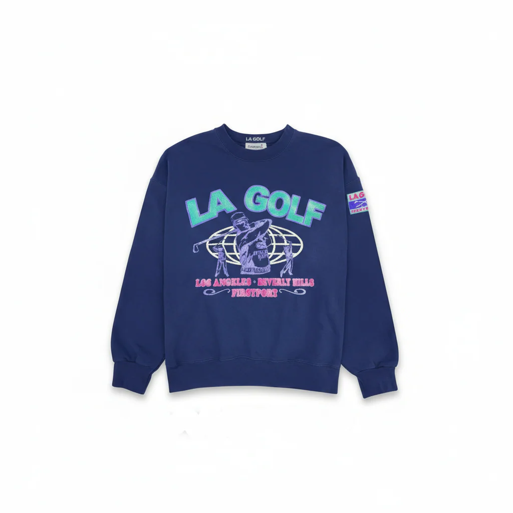 LA GOLF x Firstport Retro Crewneck / Navy